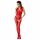 Passion BS052 - open net catsuit rood - S-L