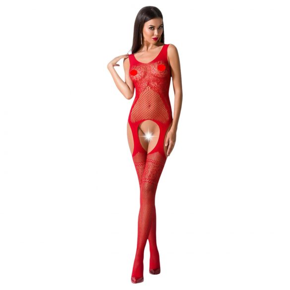 Passie bloemen net set (rood) - S-L