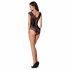 Passion BS064 - open net body (zwart) - S-L