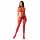 Passion BS084 - vetersluiting, top-romper - rood (S-L)