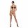 Passion BS091 - grote mazen bodysuit (zwart) - S-L