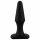 Feel the Magic Shiver - anale dildo plug (zwart) - eco verpakking