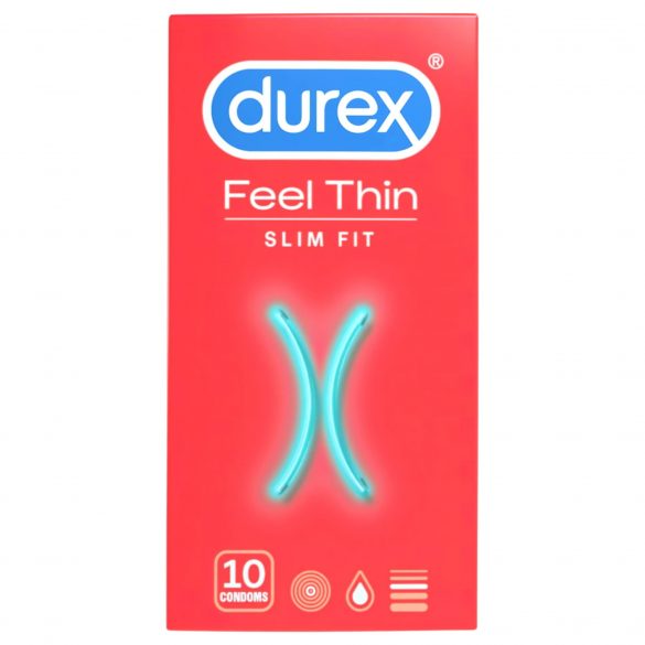 Durex Feel Thin Slim Fit - natuurlijke gevoel condoom (10 stuks)