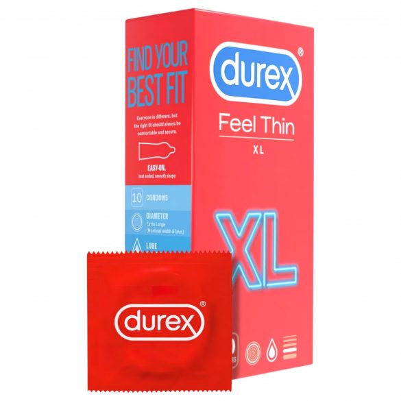 Durex Feel Thin XL - natuurlijke gevoel condooms (10 stuks)