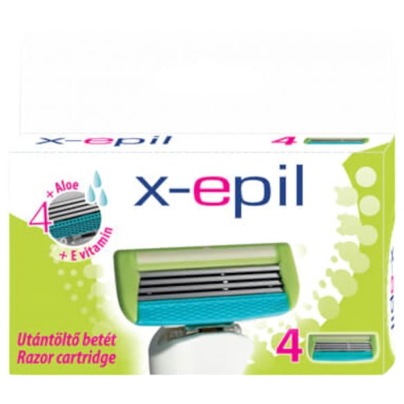 X-Epil - vrouwen scheermesjes met 4 mesjes (4 stuks)