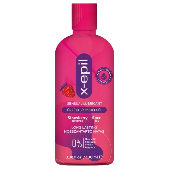 X-Epil - sensuele glijmiddelgel met aardbeiensmaak (100ml)