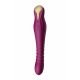 ZALO King - oplaadbare, waterdichte, stuwende vibrator (paars)