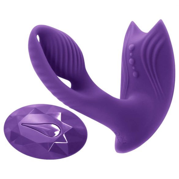 Inya Bump-N-Grind - radio, verwarmde 2in1 clitoris vibrator (paars)