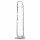 Verslaving Crystal - dildo met voet (doorzichtig) - 18cm