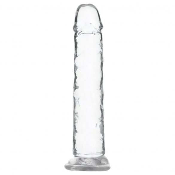 Verslaving Crystal - dildo met voet (doorzichtig) - 18cm