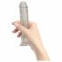 Verslaving Crystal - dildo met voet (doorzichtig) - 18cm