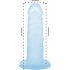 Addiction Coctails - siliconen dildo met voet (blauw)