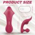 Sex HD Chomper - oplaadbare, waterdichte clitoris- en anaalvibrator (rood)