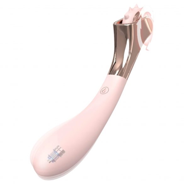 Sex HD - oplaadbare, waterdichte vibrator en prikkelwiel (roze)