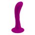 Pretty Love Anal Plug - zuignap, gebogen anale dildo (roze)