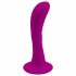 Pretty Love Anaal Plug - zuignap-basis, gebogen anale dildo (roze)