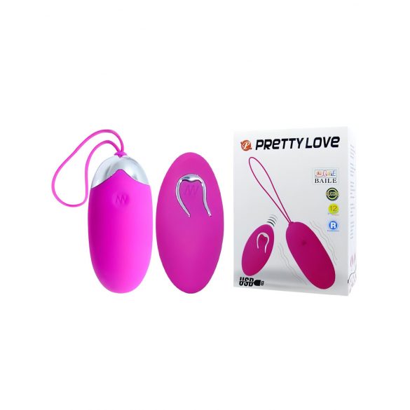 Pretty Love Berger - oplaadbare, draadloze, vibrerende ei (roze)