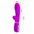 Pretty Love Thomas - oplaadbare vibrator met clitorisstimulator (roze)