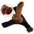 Pretty Love Harnas - universele onderbroek met dildo - 17 cm (zwart)