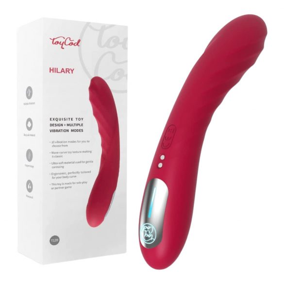 / Vibeconnect Hilary - oplaadbare siliconen G-spot vibrator (rood)