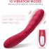 / Vibeconnect Hilary - oplaadbare siliconen G-spot vibrator (rood)