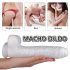 Sex HD Martin - zuignap, realistische dildo met ballen (wit)