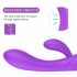 Sex HD Muses - oplaadbare, waterdichte verwarmende vibrator (paars)