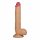 Lovetoy King-Sized - zuignap, realistisch met balzak dildo - 25cm (natuur)