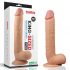 Lovetoy King-Sized - zuignap, realistisch met balzak dildo - 25cm (natuur)