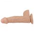 Lovetoy Real Extreme - Dildo réaliste avec ventouse et testicules - 23 cm (naturel)