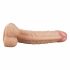 Lovetoy Real Extreme - G-spot dildo met zuignap en ballen - 21cm (natuurlijk)