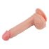 Lovetoy Naturele Dildo - zuignap - 21cm (natur)