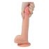 Lovetoy Naturele Dildo - zuignap - 21cm (natur)