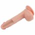 Lovetoy Naturele Dildo - zuignap - 21cm (natur)