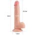 Lovetoy Naturele Dildo - zuignap - 21cm (natur)