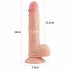 Lovetoy Naturele Dildo - zuignap - 21cm (natur)