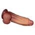 Lovetoy - realistische dildo met twee lagen - 26 cm (natuurlijk)