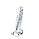 Lovetoy Flawless Clear - zuignap dildo met ballen - 19cm (doorzichtig)