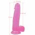 Lovetoy Jelly Studs - realistische dildo met zuignap - 20cm (roze)