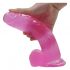 Lovetoy Jelly Studs - realistische dildo met zuignap - 20cm (roze)