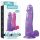 Lovetoy Jelly Studs - realistisch dildo met basis - 20 cm (paars)