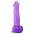 Lovetoy Jelly Studs - realistisch dildo met basis - 20 cm (paars)