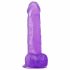 Lovetoy Jelly Studs - realistisch dildo met basis - 20 cm (paars)