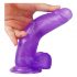 Lovetoy Jelly Studs - realistisch dildo met basis - 20 cm (paars)