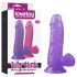 Lovetoy Jelly Studs - Realistische dildo met zuignap - 15cm (paars)