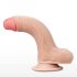 Lovetoy Sliding-Skin - tweelaagse voetzuigende dildo - 18cm (natuurlijk)