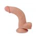 Lovetoy Sliding-Skin - tweelaagse zuignapdildo - 21cm (natuurlijk)