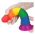 Lovetoy Prider - realistische dildo - 19cm (regenboog)