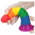 Lovetoy Prider - realistische dildo - 19cm (regenboog)