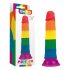 Lovetoy Prider - realistische dildo - 19cm (regenboog)